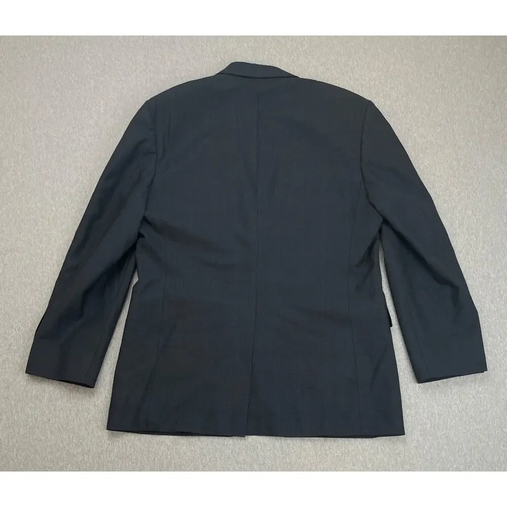 Brooks Brothers 346 Blazer Men 42R‎ Gray Plaid Wool Blend Stretch 2-Button